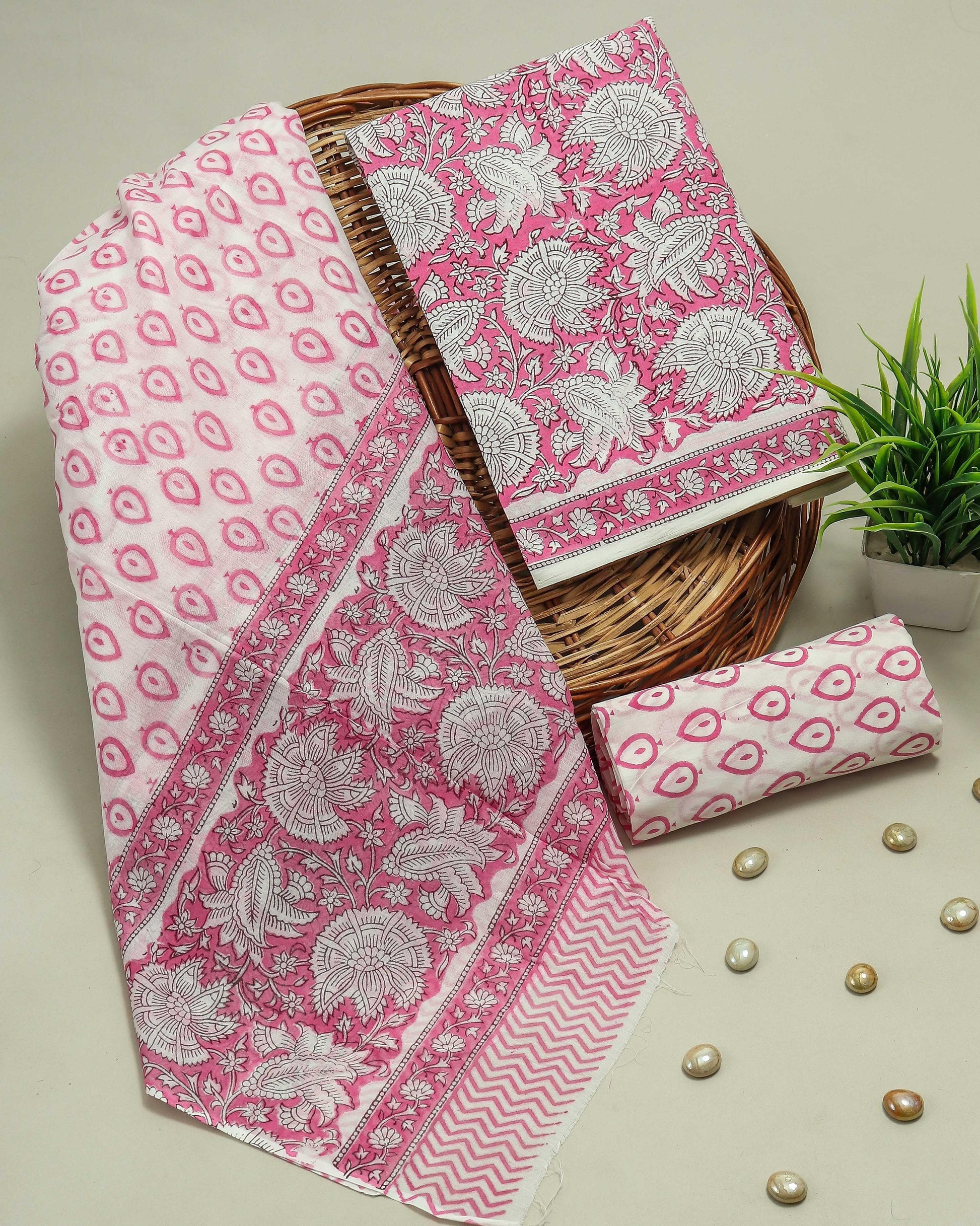 COTTON SUIT WITH COTTON SUIT SET