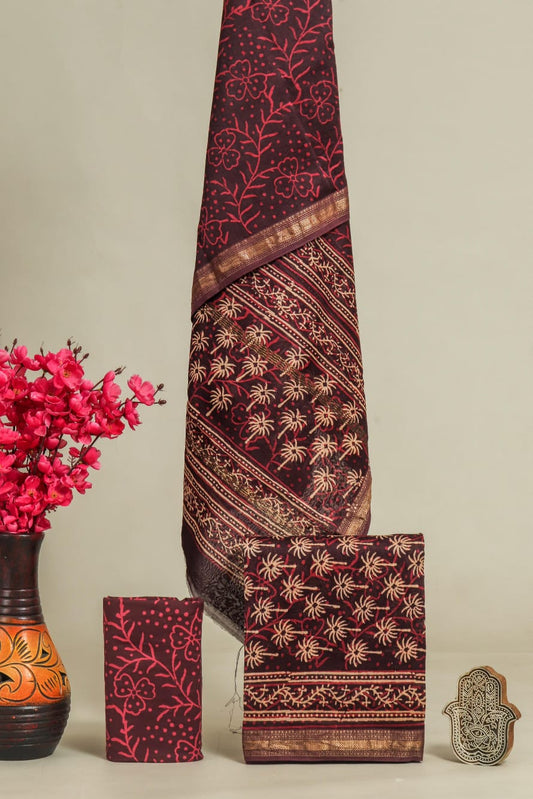 Maheshwari silk suit set