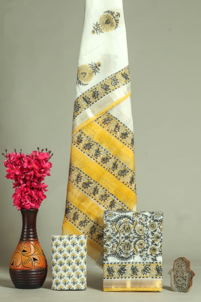 Maheshwari silk suit set