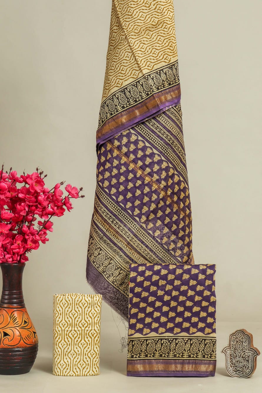 Maheshwari silk suit set