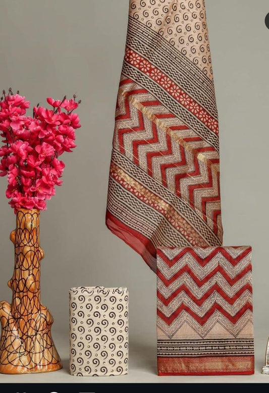 Maheshwari silk suit set